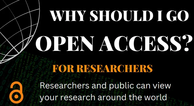 Graphic with text - why should I go open access