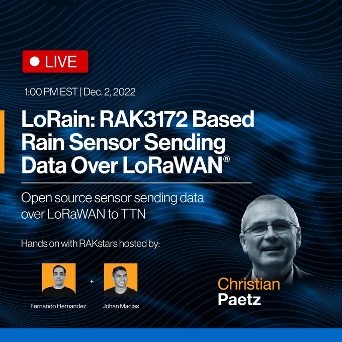 LoRa Rain
Open source sensor