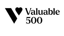 Black text on a white background which reads 'Valuable 500'