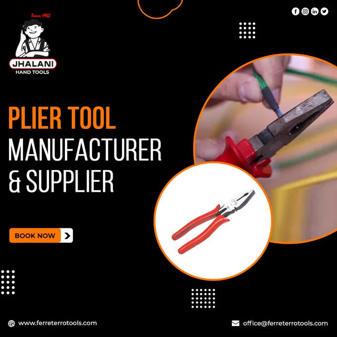 Pliers are essential in every kind of mechanical work and is required in every household and commercial needs. 

You can get highest quality pliers made with good insulated handles and strong Steel alloy, available at Jhalani handtools; the leading Plier tool manufacturer and supplier across the country.