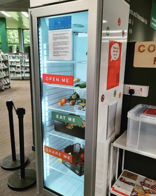 Community Fridge at Exeter Library 
