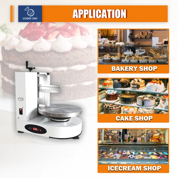 👉Cake Decorating Machine Cake Spreader Cake Cram Smoothing Machine👈
☑️4-12inch big Plate
☑️Standard Ruler
☑️DC Motor with no noisy
☑️Stainless Steel Cast Body
🌐Our website:
http://www.goldenchef.cn/🌐
💬Contact us:
kitchen@goldenchef.cn💬

Watch our product video now!

🎬Topic:【New】Intelligent Temperature Deck Oven
https://www.youtube.com/watch?v=ZjW0GcSB2Tg

🎬Topic:【Best pizza oven】Baking pizza within 5min
https://www.youtube.com/watch?v=Y1yEJGG6bjA

🎬Topic:Mechanical Control Panel Deck Oven
https://www.youtube.com/watch?v=HauTI3QgocI

🆕Watch our product induction video now!🆕

🎬Topic:professional food processing machinery manufacturer in China
https://www.alibaba.com/live/professional-food-processing-machinery-manufacturer-in_91af5d0b-8482-4881-8443-dd23211d07c4.html?spm=a2700.live_room_pc.0.0.2d6e67717iTpWA&referrer=live_room_pc_replay_list
