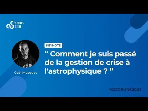 Visuel d'introduction pour la conférence de Gaël Musquet