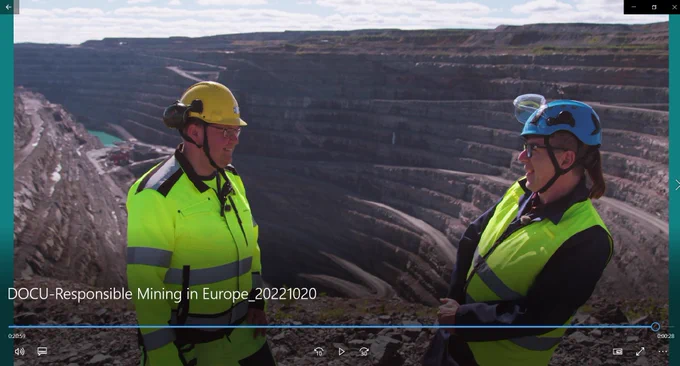 Documentary "Responsible mining in Europe" -  https://vimeo.com/762229908