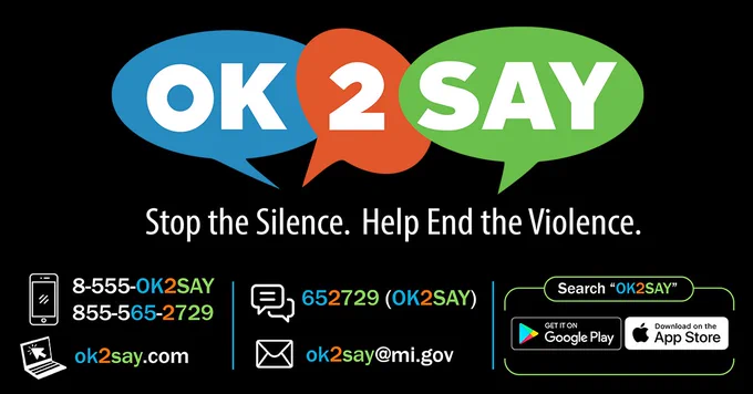OK2SAY Stop the silence. Help end the violence. ok2say.com