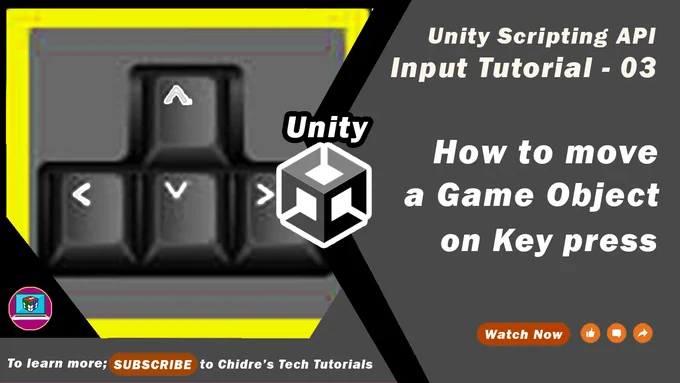 How to Move a Game Object on Keypress in Unity.