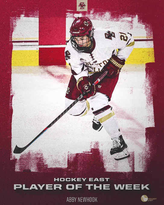graphic for Abby Newhook, Hockey East Player of the Week