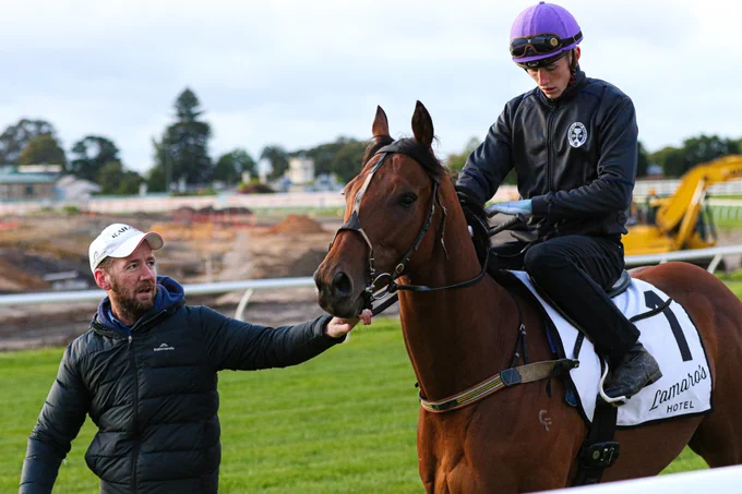 Grandslam, with Ben Allen aboard, is led out by Ciaron Maher.