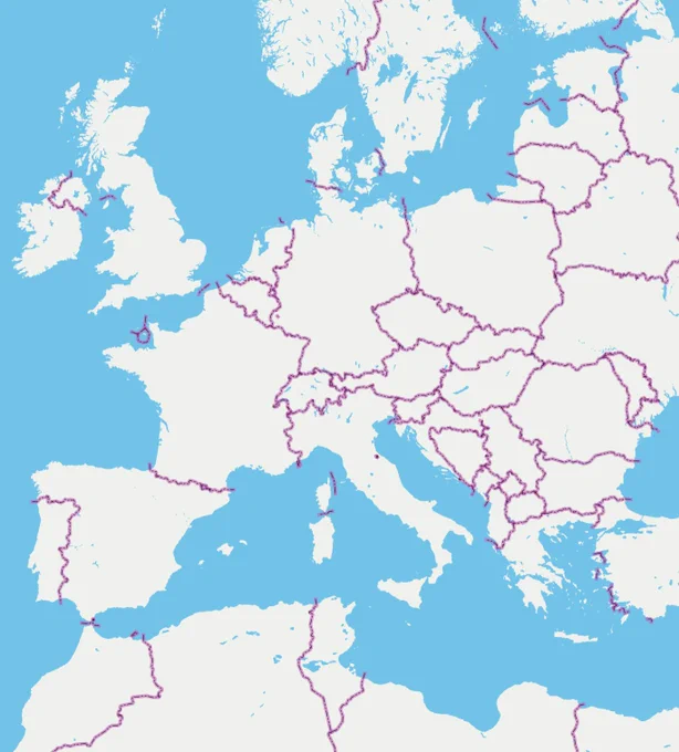 Administrative boundaries of Europe