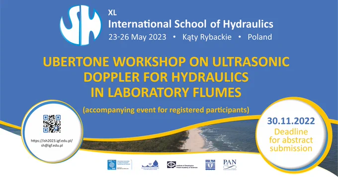 Accompanying event of #ISH2023 - UBERTONE WORKSHOP ON ULTRASONIC DOPPLER FOR HYDRAULICS IN LABORATORY FLUMES. 