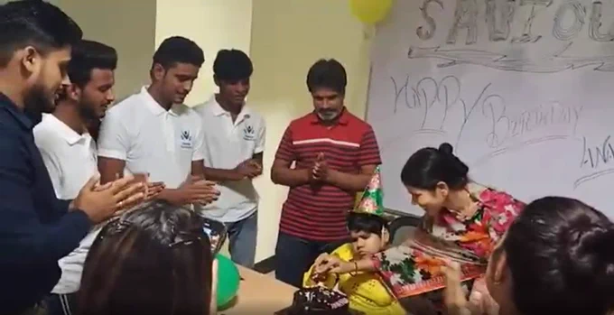 Ananya is fighting for her life from Rare ABC MEDIAL CANCER. Due to this disease her bones are bending and joints not working and she even cannot walk or stand without her parent's support.