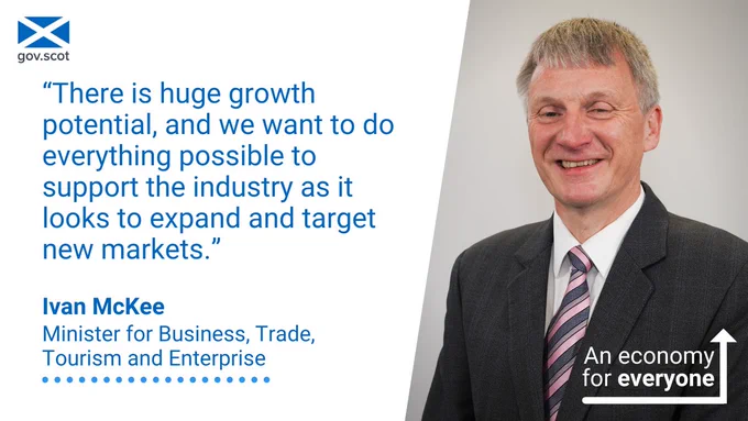 Ivan McKee: “There is huge growth potential, and we want to do everything possible to support the industry as it looks to expand and target new markets.”