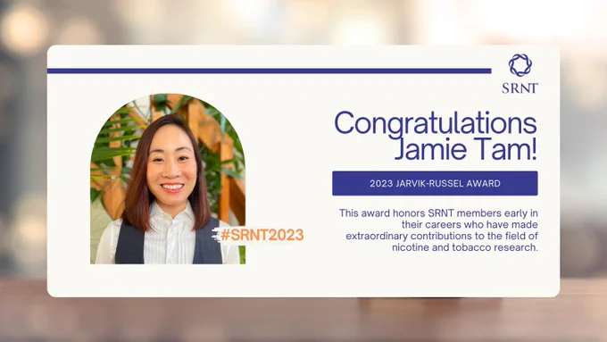 #SRNT2023 Jarvik Russel Award
