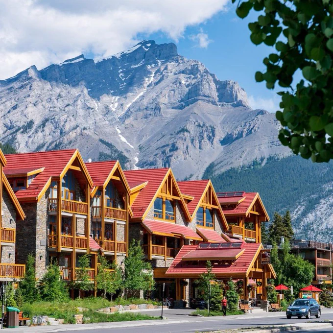 Sunny day in Banff, Alberta