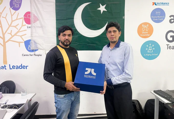 Muhammad Sameer - New employee appreciation at Techliance - 22nd November 2022