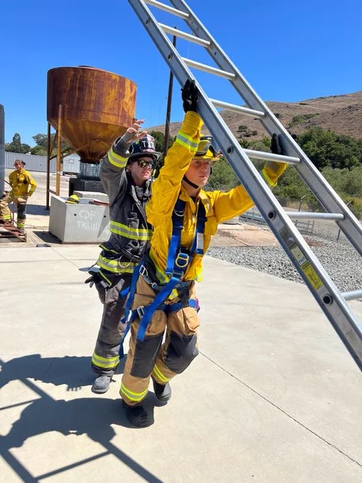 Ladder training at Camp Cinder