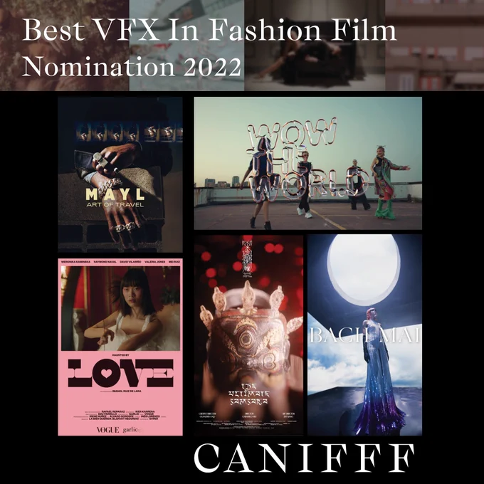 Nominees for “Best VFX”

“Mayl ~ Art of Travel”
@damienvignaux @Cyrill_cc 

“Wow The World”
@c41.eu @leonedirector @Asus

“The Ultimate Samsara”
@theultimatesamsara @chenshuohsu

“Haunted by Love”
@iruizdelara 

“Bach Mai”
@bachmai @mz_amber_gray