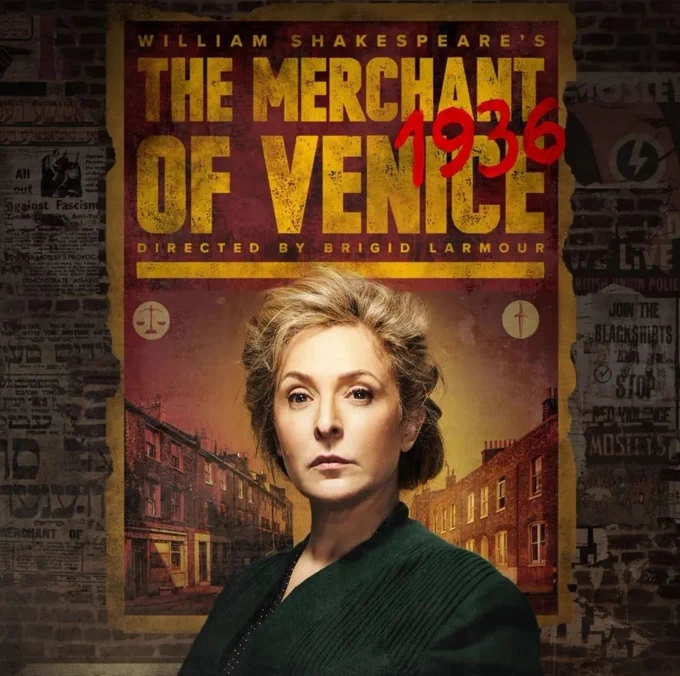 A poster for The Merchant of Venice 1936, directed by Brigid Larmour.