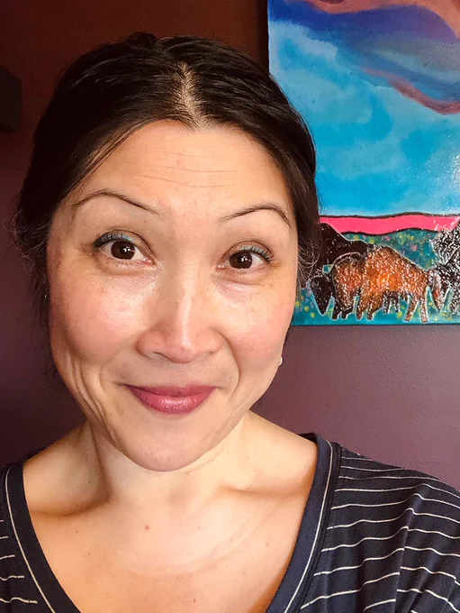 Portrait of Edmonton author Sandra SG Wong.