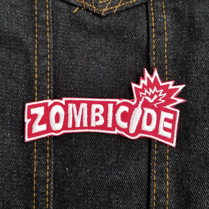 Zombicide boardgame embroidered patch.