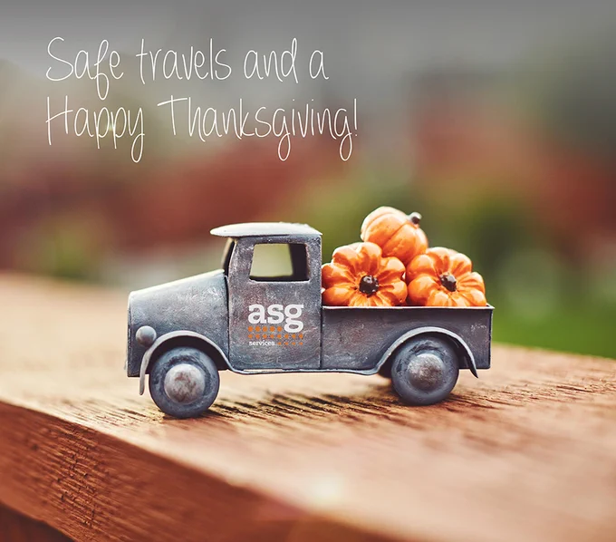 Happy Thanksgiving from ASG Services.