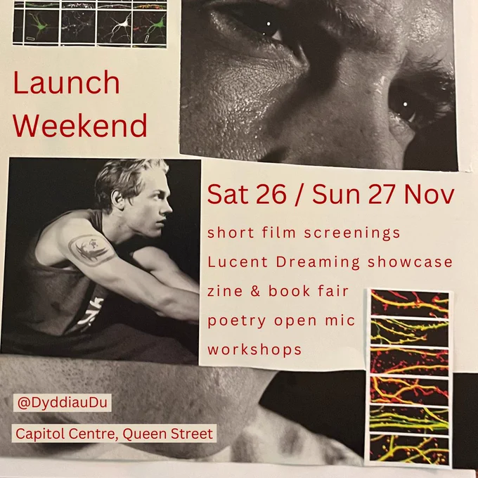 dyddiau du launch weekend poster