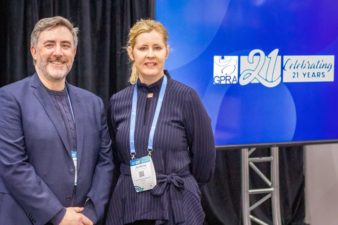 GPRA President, Antony Bolton and CEO, Jo-anne Chapman