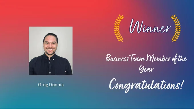 Greg Dennis - TMOS 2022 Team Member Award