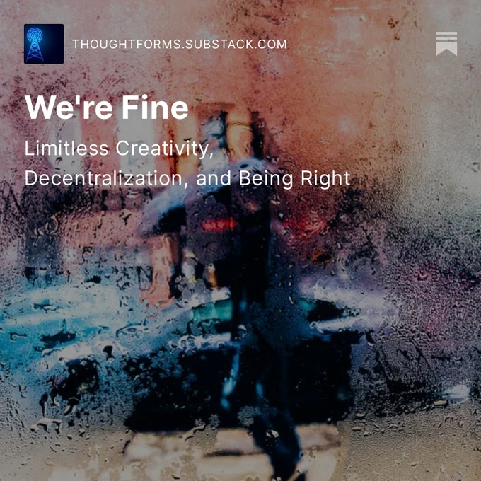Your weekly Thoughtforms

