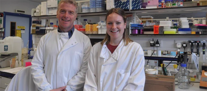 Photo of Professor Simon Milling & Dr Kym Bain, two of the researcher involved in the study