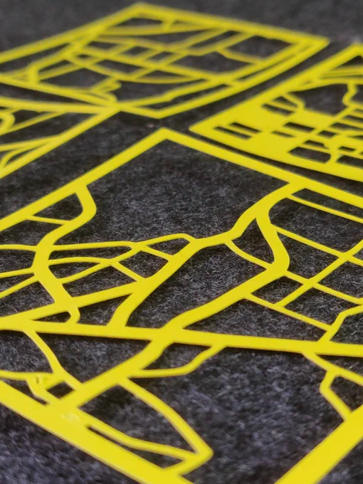 Cut out of a map of Bangalore neighborhoods