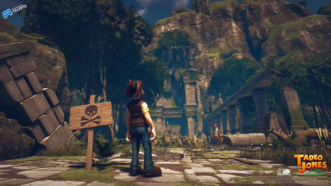 Posted by QUASYMODO © TELECINCO CINEMA S.A.U. SONY INTERACTIVE ENTERTAINMENT ESPANA S.A.U. Tad the Lost Explorer and the Emerald Tablet © 2022 TELECINCO CINEMA, LIGHTBOX ANIMATION STUDIOS, IKIRU FILMS, ANANGU GRUP Y LA TADEO PELÍCULA AIE
Developed by Gammera Nest S.L under PlayStation Talents Program of Sony Interactive Entertainment España, S.A.U. Published 2022 by Gammera Nest, S.L.All other trademarks, logos and copyrights are property of their respective owners. All rights reserved