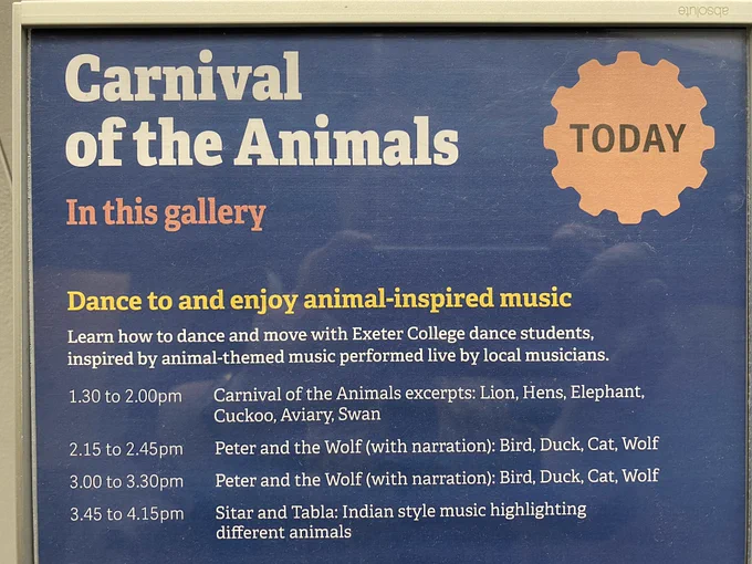 1.39-2 Carnival of the Animals, 2.15-2.45 and 3-3.30 Peter and the Wolf, 345-4.15 Indian music,  sitar and table