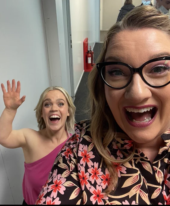 It’s me in the corridor backstage with the glorious Ellie Simmonds behind me in pink