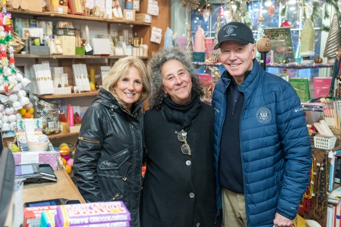 President Biden and the First Lady shop at a small business.