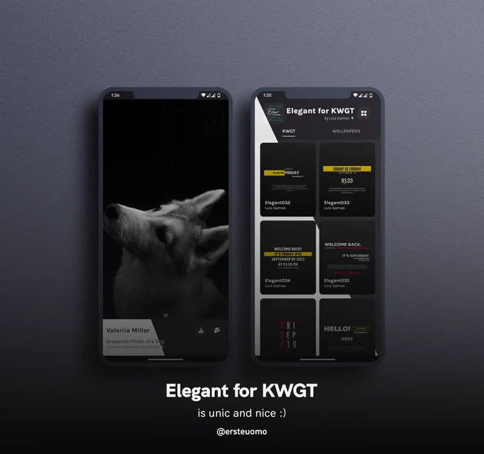 Dashboard with a dark and light theme following system... It's very nice