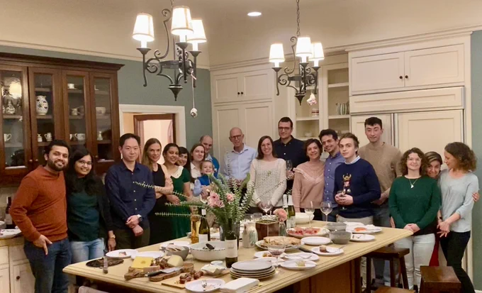 Thanksgiving with the hearts of two lab, sharing
