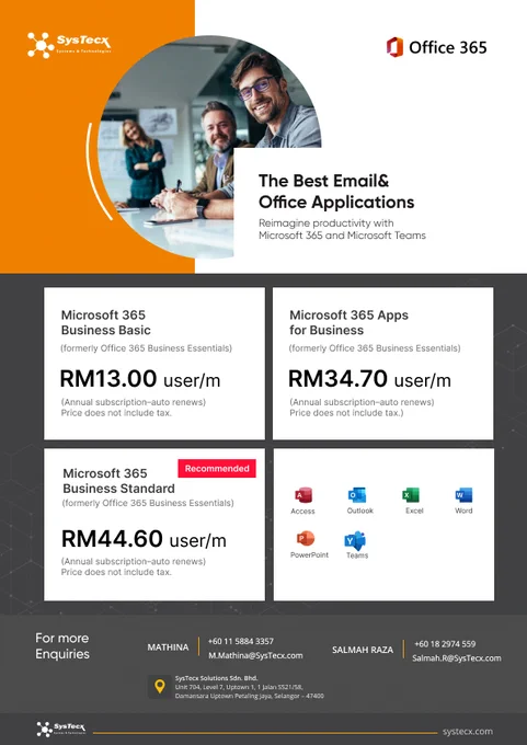 SysTecx - Microsoft 365
The best email & office application 