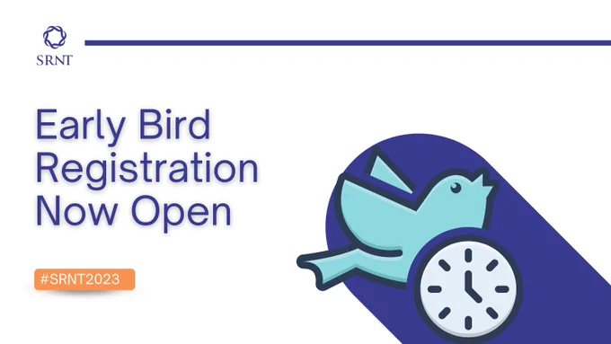 #SRNT2023 Early Bird