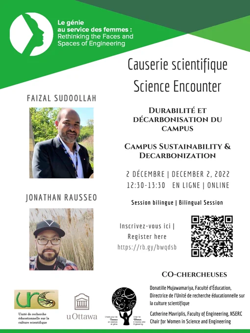 Affiche pour la causerie scientifique