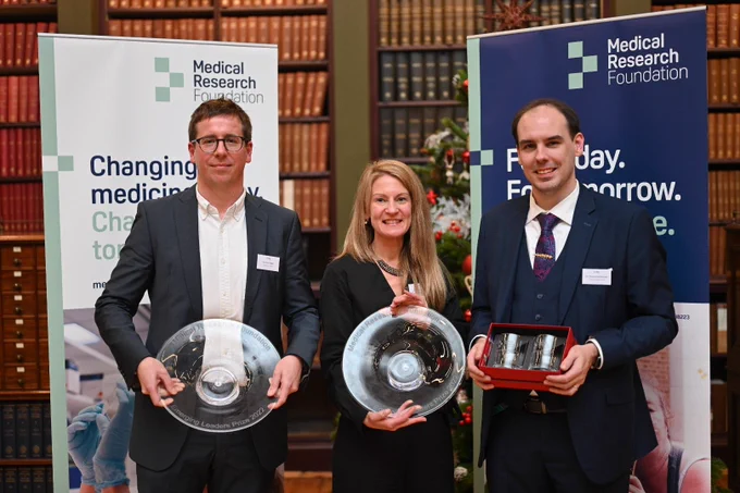 Lupus researchers, Dr Alex Clarke, Dr Eve Smith and Dr Thomas McDonnell.