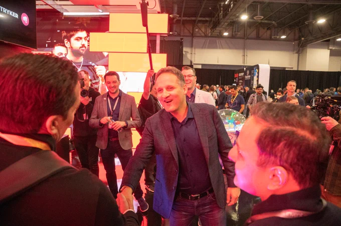 Adam Selipsky meets with the Riot Games team at re:Invent.