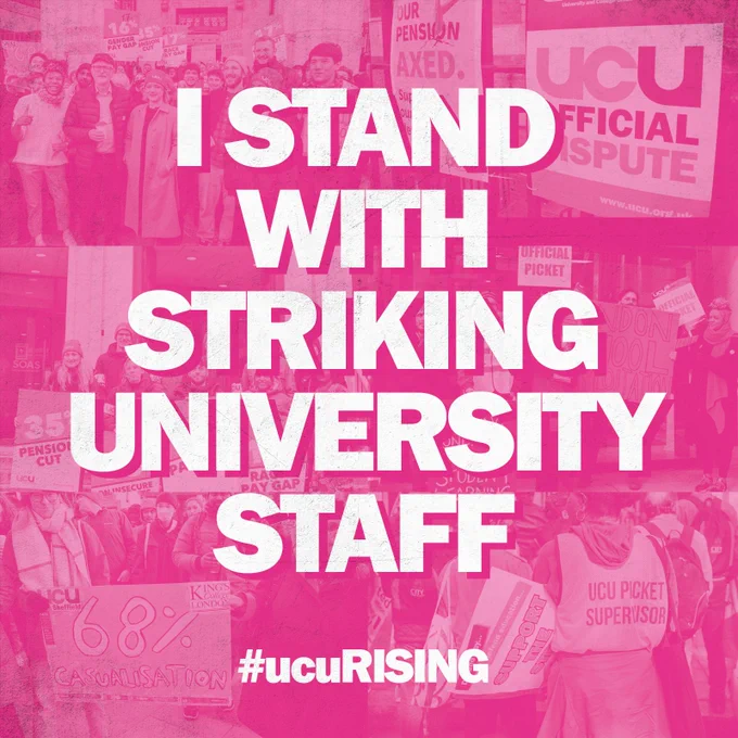 I support striking university staff 