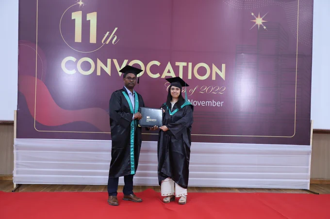 Receiving the degree
