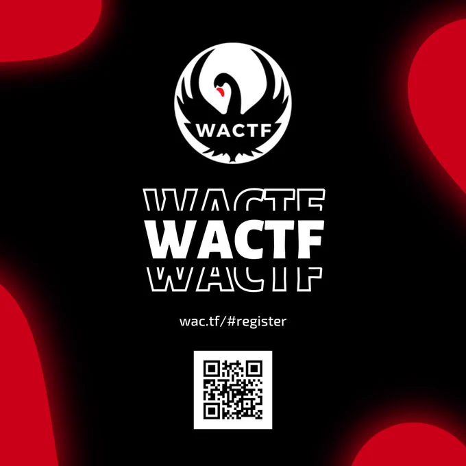 Register for WACTF 0x05 here - https://wac.tf/#register