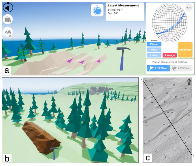 Virtual Field Geology - a series of projects developed by Max Needle, Juliet Crider, Jacky Mooc, John Akers, and the UW Reality Lab Incubator