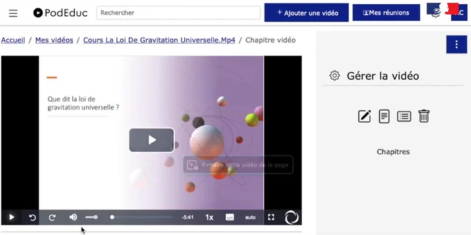 un exemple en physique-chimie