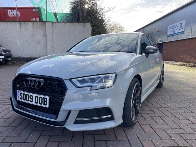 Audi S3 Nardo Grey Wrap by Clyde Wraps Glasgow