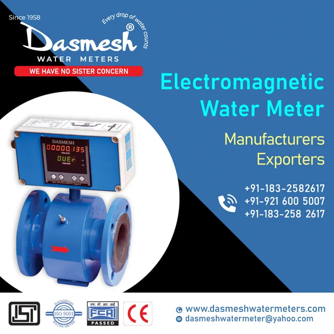 Electromagnetic Flow Meters Manufacturers Exporters India Amritsar
#DasmeshWaterMeters

https://www.dasmeshwatermeters.com/electro

#electromagnetic #flowmeter #watermeter #manufacturer #exporter #india #amritsar #dasmeshwatermeters #digitalflowmeter

Dasmesh make Electromagnetic Flow Meter called as MICROMAG, virtually approaches the ideal flow meter suitable for wide range of liquid flow measurements. Even with very low conductivities. The matters offers no resistance to flow hence the pressure drop is almost negligible. The measurement being based on Faraday’s Law of Electromagnetic induction, is independent of viscosity, density, pressure, temperature of following medium, the measurement is not affected by solid impurities as long as the min. conductivity of 5 s/cm is available. It is a true volumetric measurement and we offer various material of construction for meter lining & electrodes to cover majority of corrosive liquids. The technique called as Pulsed DC is used which offers
