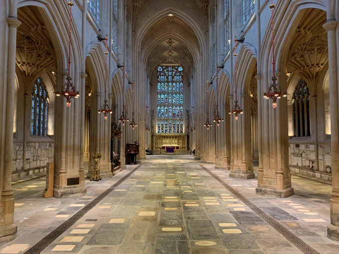 The interior of Bath Abbey 